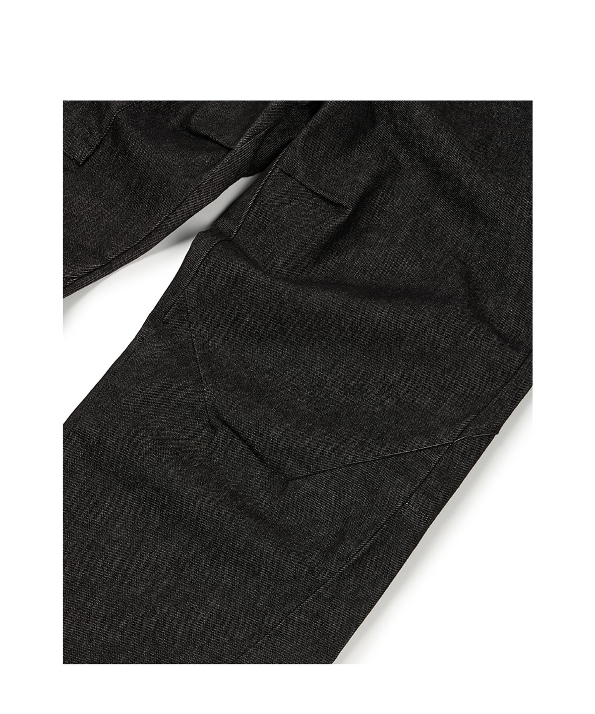 이티씨이(ETCE) SIDE POCKET CURVED DENIM (BLACK)