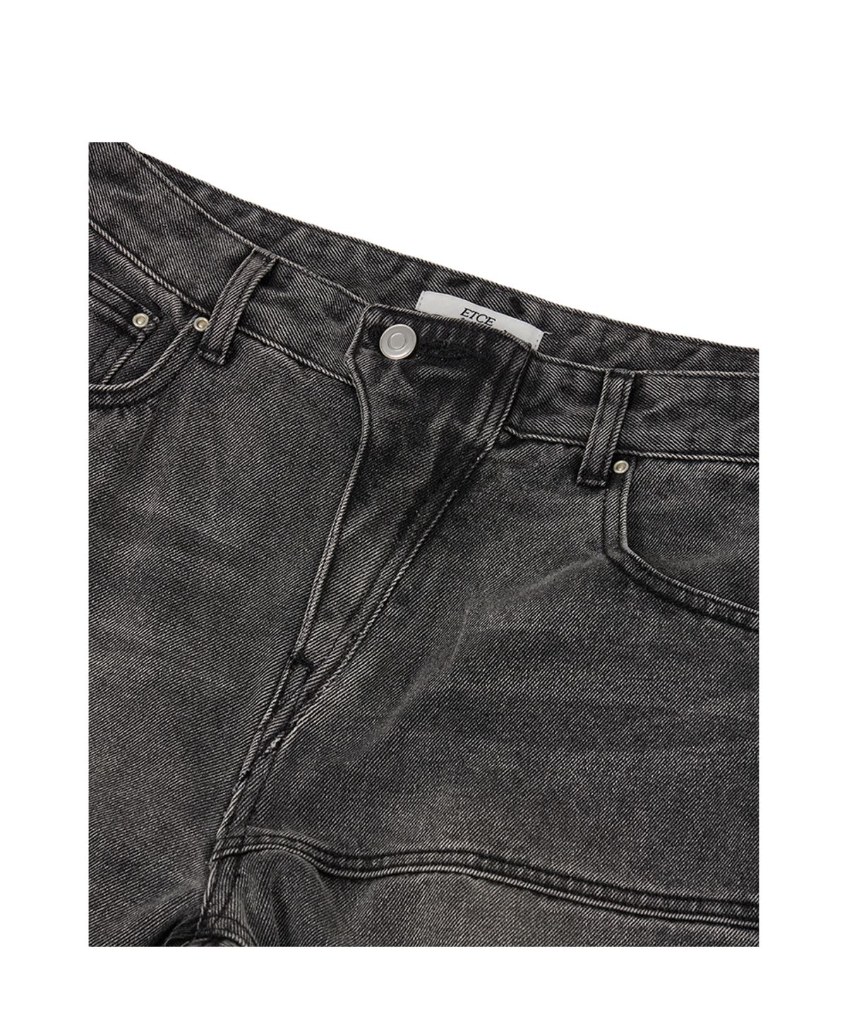 이티씨이(ETCE) STACKING FLARE DENIM PANTS (GRAY)