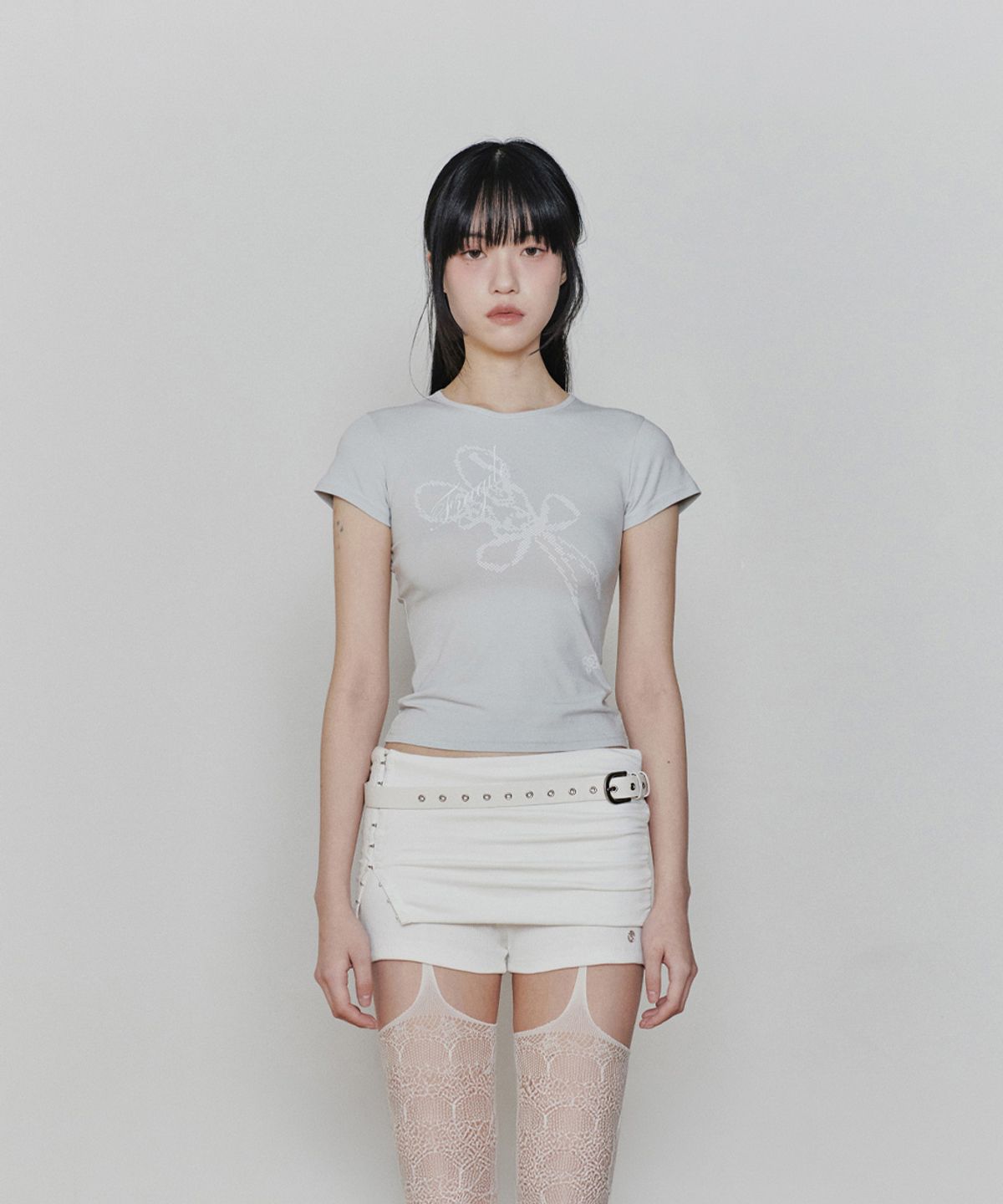 페인오어플레져(PAINORPLEASURE) FRAGILE GRAPHIC TEE light mint