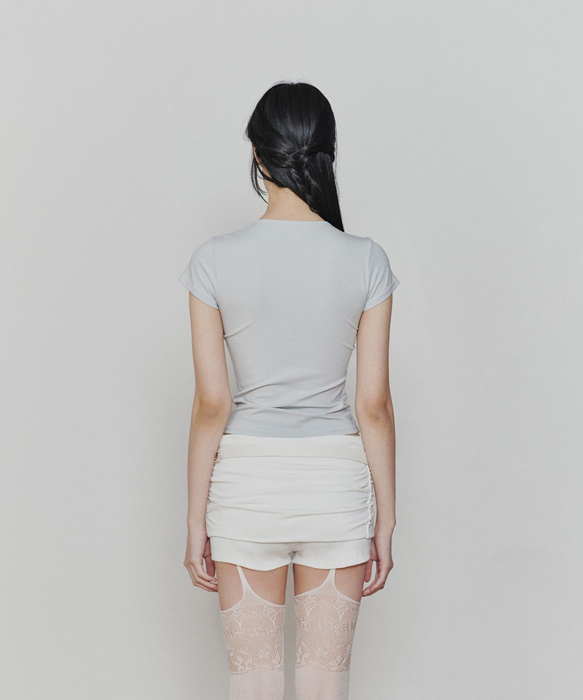 페인오어플레져(PAINORPLEASURE) FRAGILE GRAPHIC TEE light mint