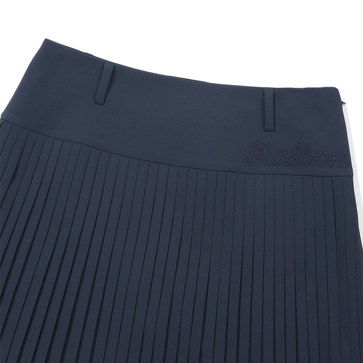 말본 골프(MALBON GOLF) 와이드오비 잔플리츠 스커트 NAVY (WOMAN)