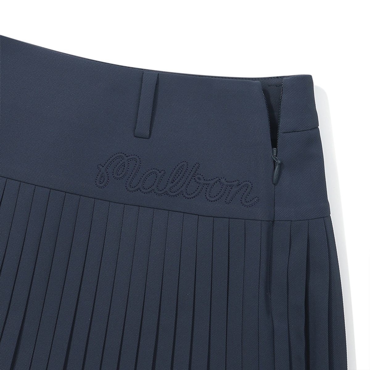 말본 골프(MALBON GOLF) 와이드오비 잔플리츠 스커트 NAVY (WOMAN)