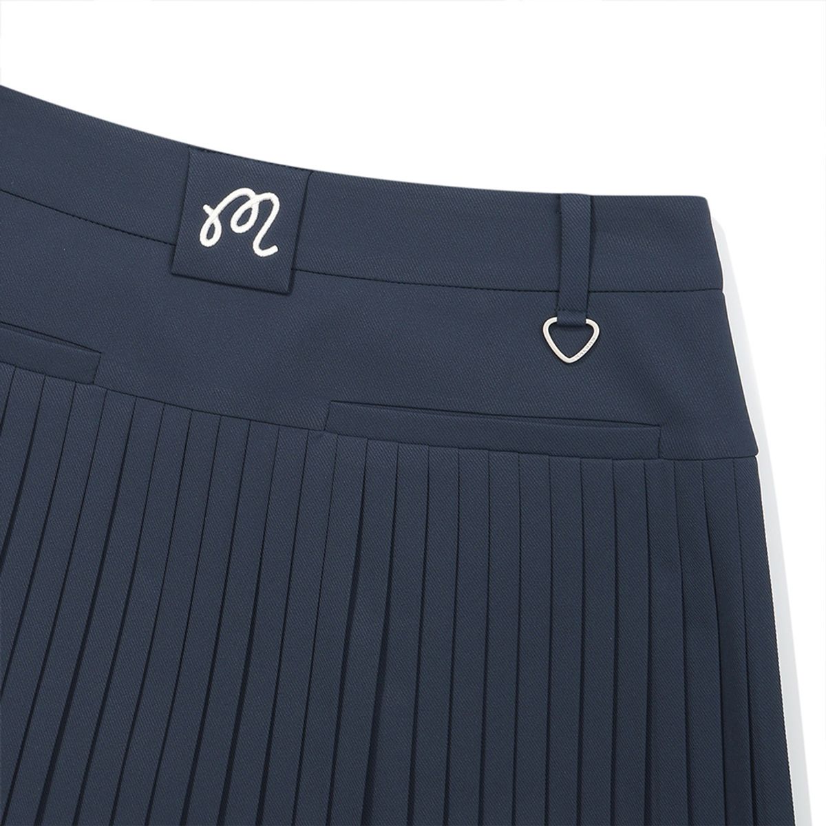 말본 골프(MALBON GOLF) 와이드오비 잔플리츠 스커트 NAVY (WOMAN)