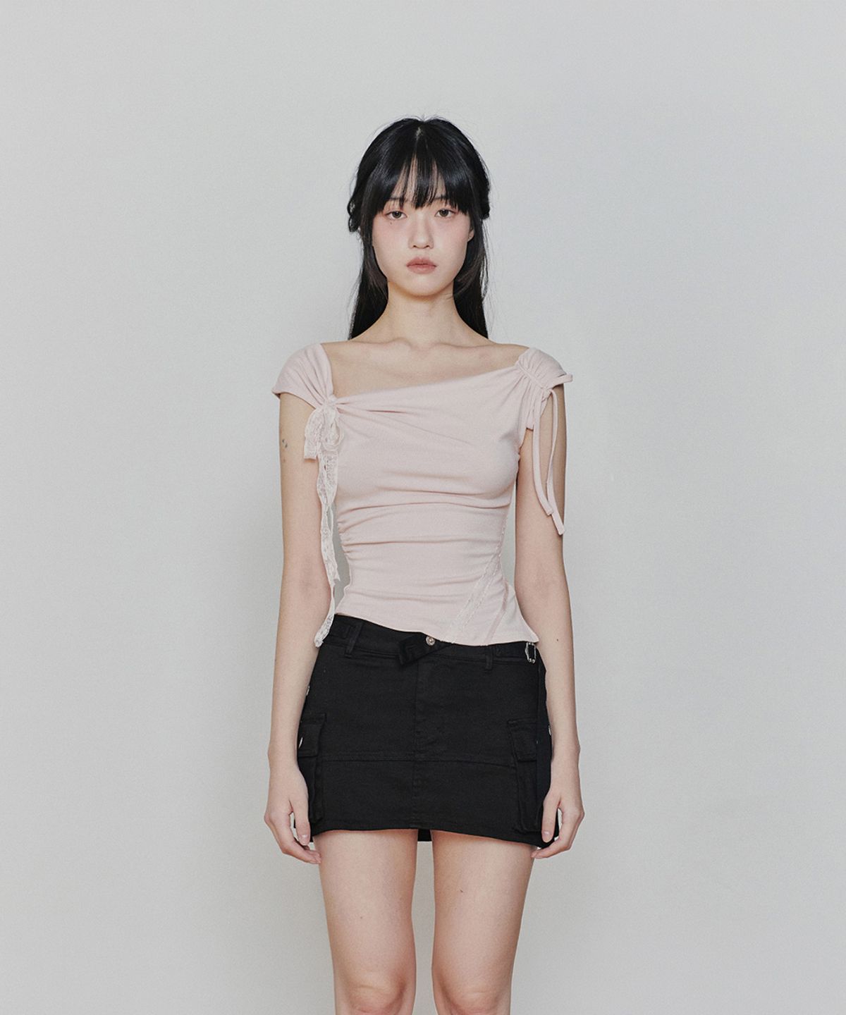페인오어플레져(PAINORPLEASURE) ANGEL STRAP TOP pink