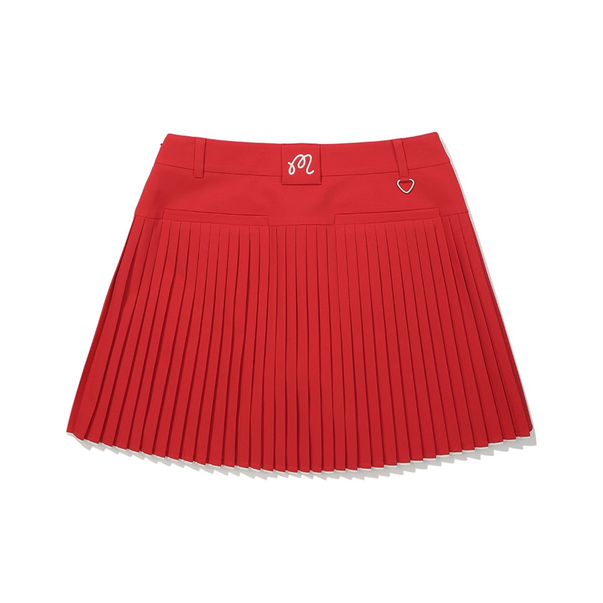 말본 골프(MALBON GOLF) 와이드오비 잔플리츠 스커트 RED (WOMAN)