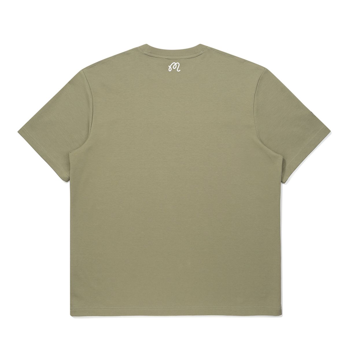 말본 골프(MALBON GOLF) 말본 스크립트 유니 라운드 티셔츠 KHAKI