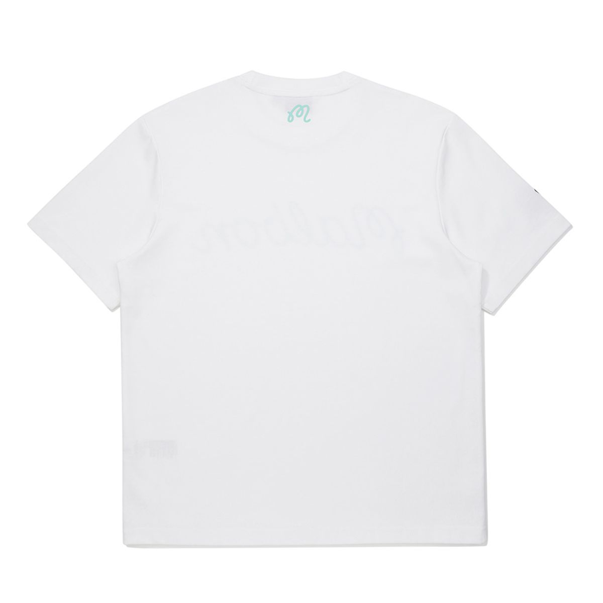 말본 골프(MALBON GOLF) 말본 스크립트 유니 라운드 티셔츠 OFF WHITE