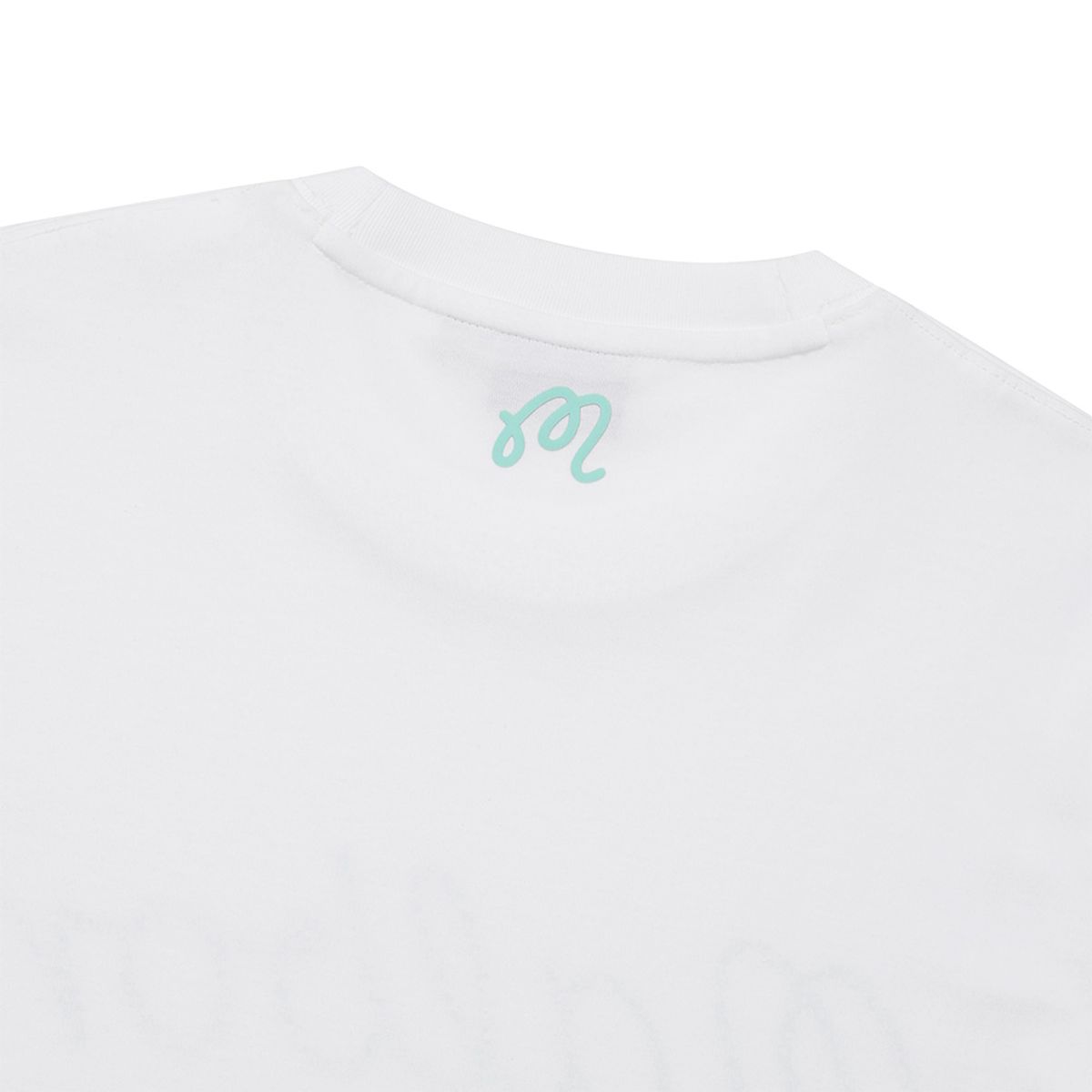 말본 골프(MALBON GOLF) 말본 스크립트 유니 라운드 티셔츠 OFF WHITE