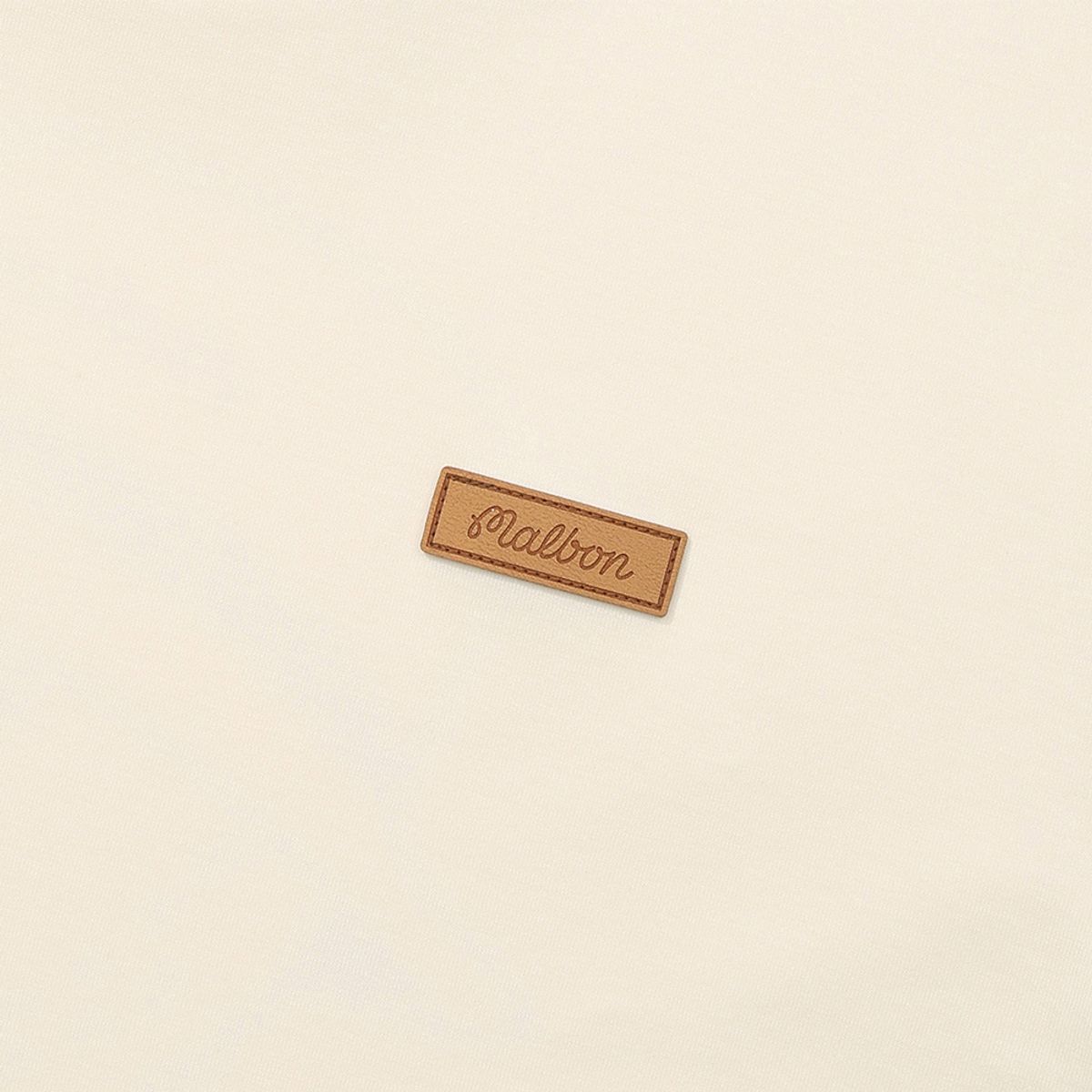 말본 골프(MALBON GOLF) 말본 와펜 유니 라운드 티셔츠 CREAM