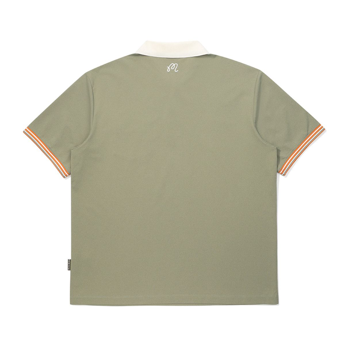 말본 골프(MALBON GOLF) 배색 포인트 폴로 티셔츠 KHAKI (MAN)
