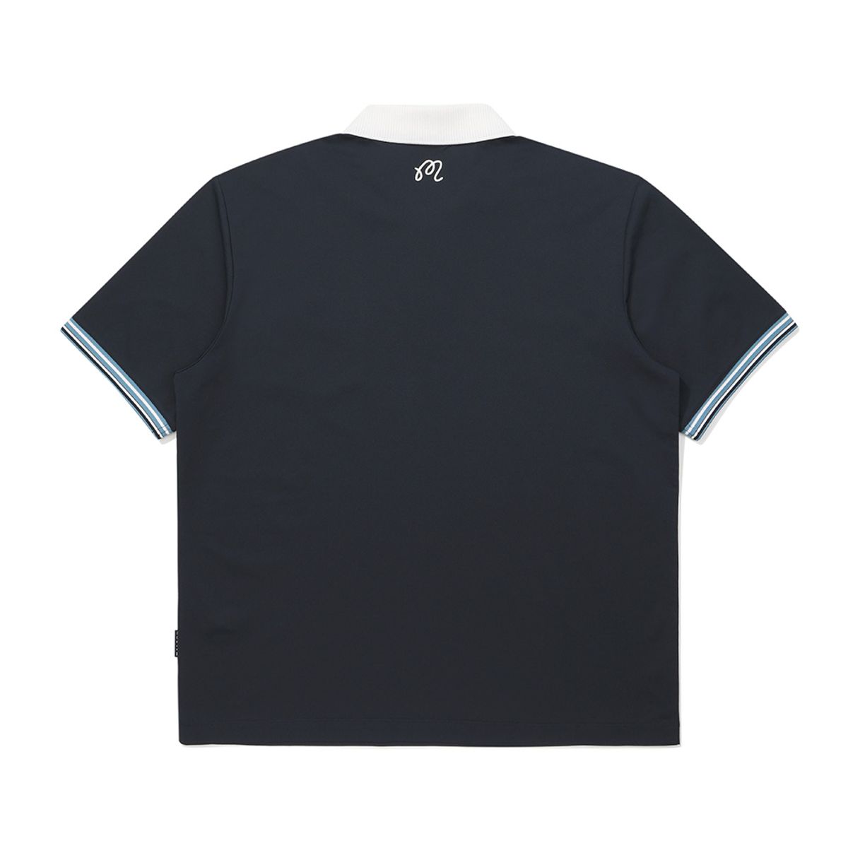 말본 골프(MALBON GOLF) 배색 포인트 폴로 티셔츠 NAVY (MAN)