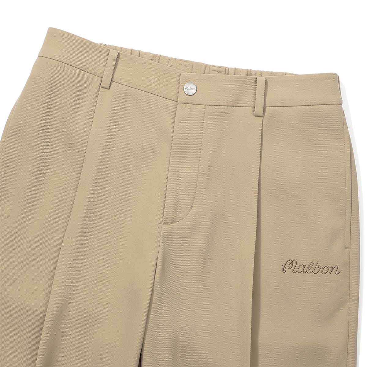 말본 골프(MALBON GOLF) 원턱 테이퍼드 팬츠 BEIGE (MAN)
