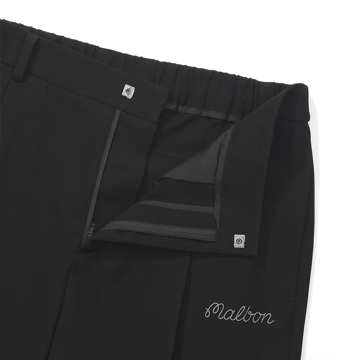 말본 골프(MALBON GOLF) 원턱 테이퍼드 팬츠 BLACK (MAN)