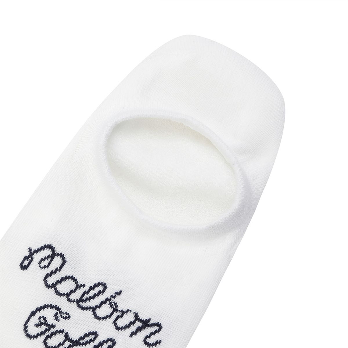 말본 골프(MALBON GOLF) 말본 로고 자카드 페이크 삭스 OFF WHITE