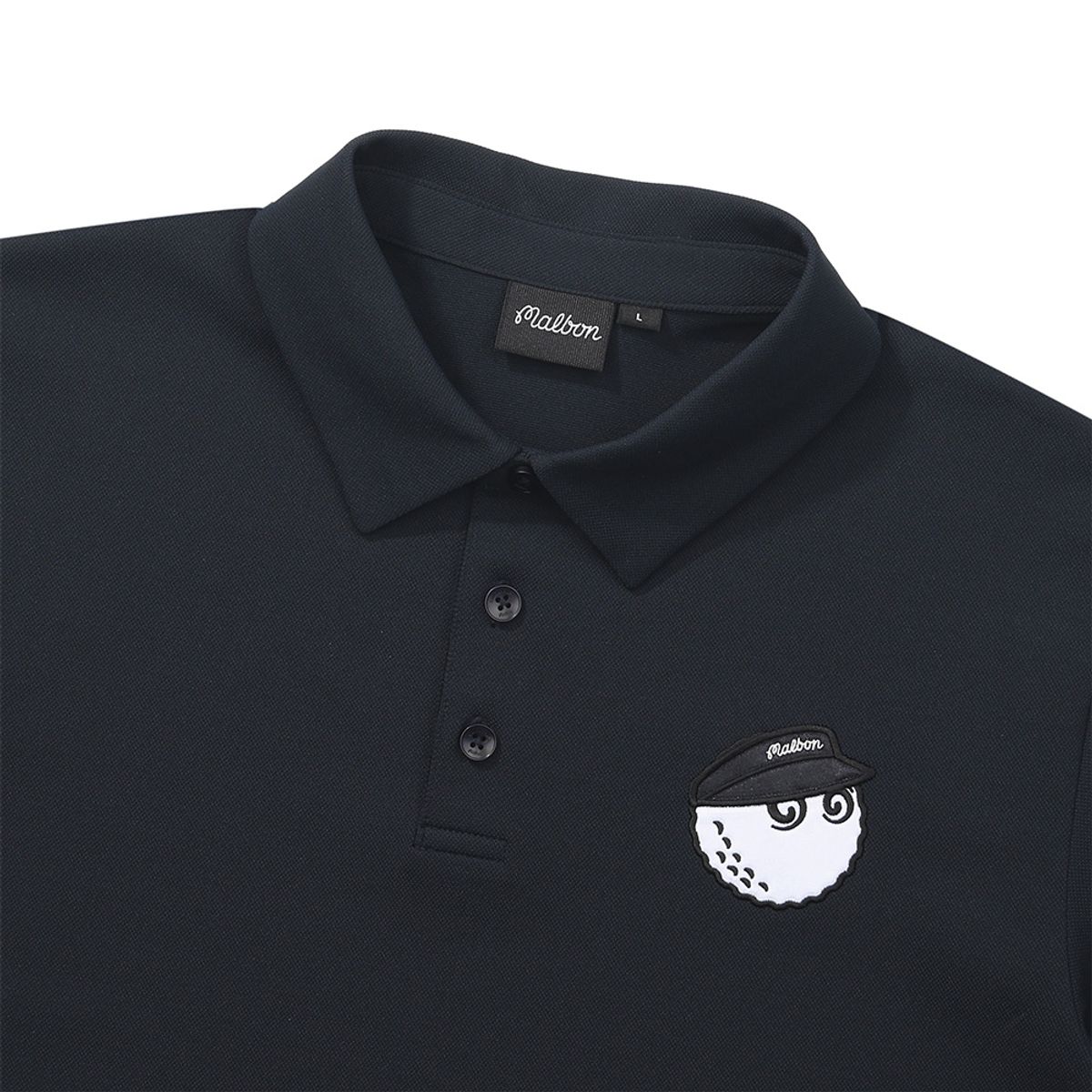 말본 골프(MALBON GOLF) 버킷 포인트 반팔 티셔츠 NAVY (MAN)