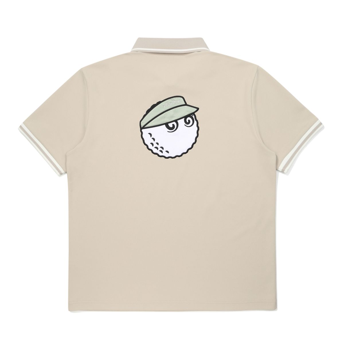 말본 골프(MALBON GOLF) 등판 버킷 립에리 폴로 티셔츠 BEIGE (MAN)