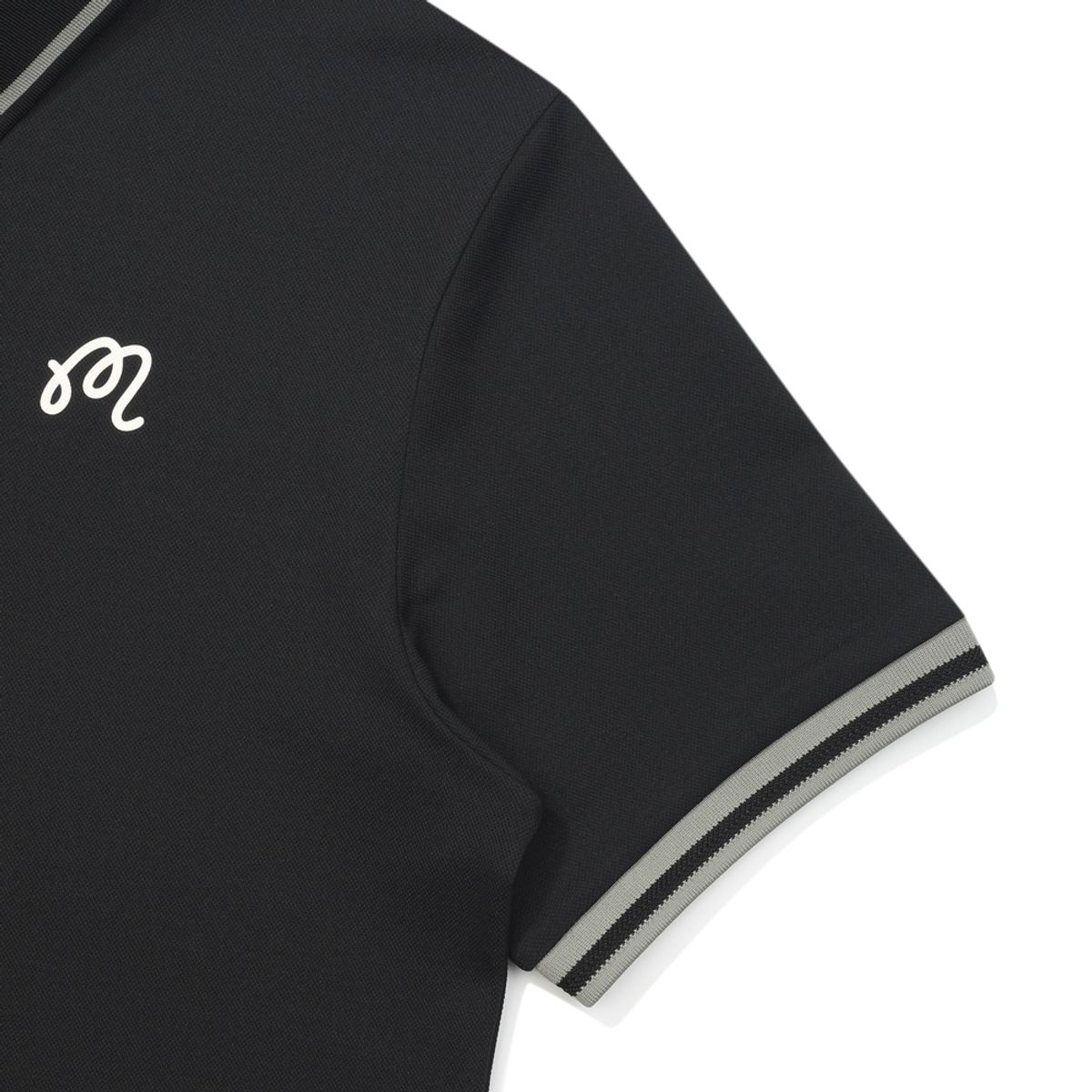 말본 골프(MALBON GOLF) 등판 버킷 립에리 폴로 티셔츠 BLACK (MAN)
