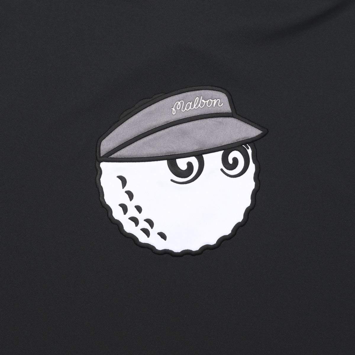 말본 골프(MALBON GOLF) 등판 버킷 립에리 폴로 티셔츠 BLACK (MAN)