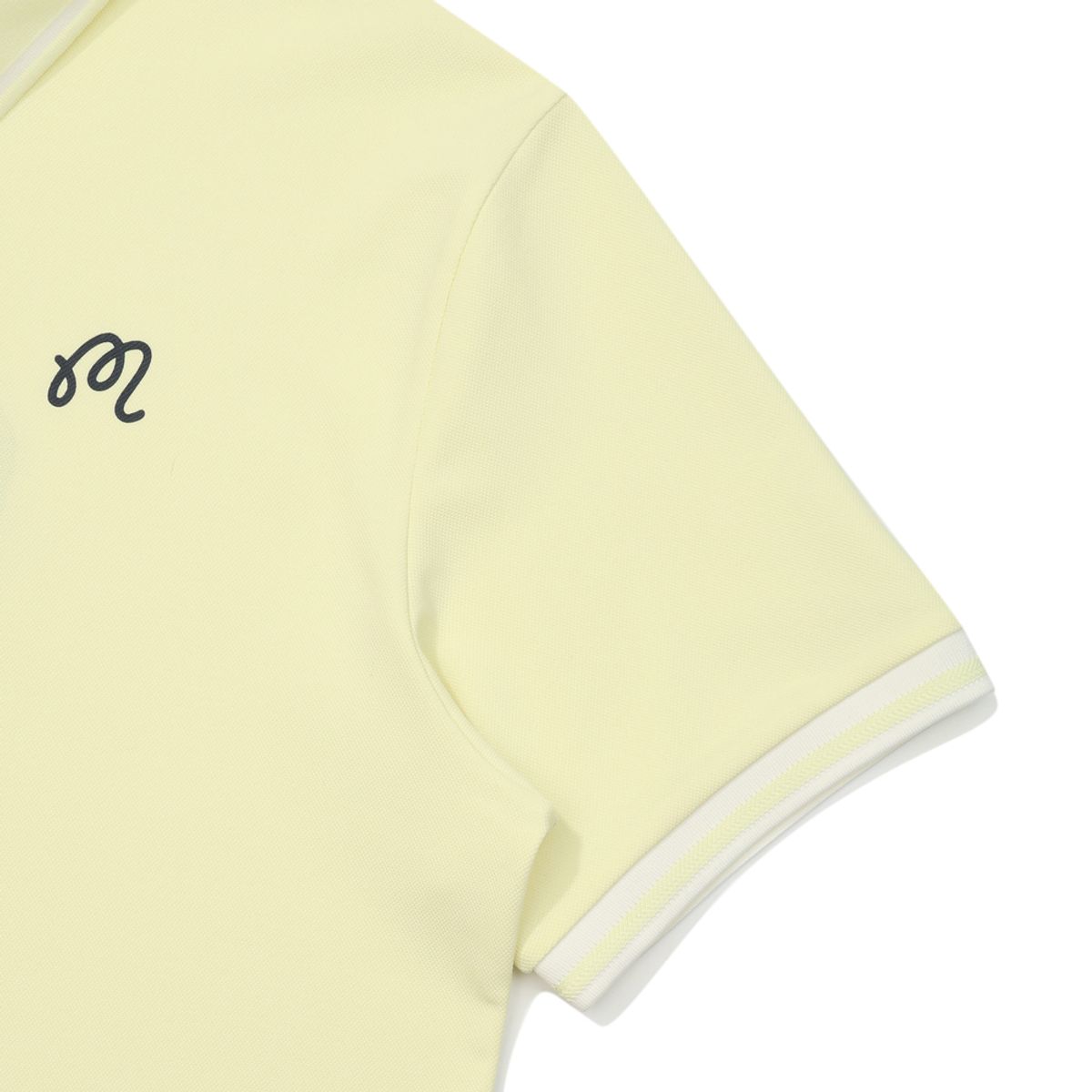 말본 골프(MALBON GOLF) 등판 버킷 립에리 폴로 티셔츠 LEMON YELLOW (MAN)