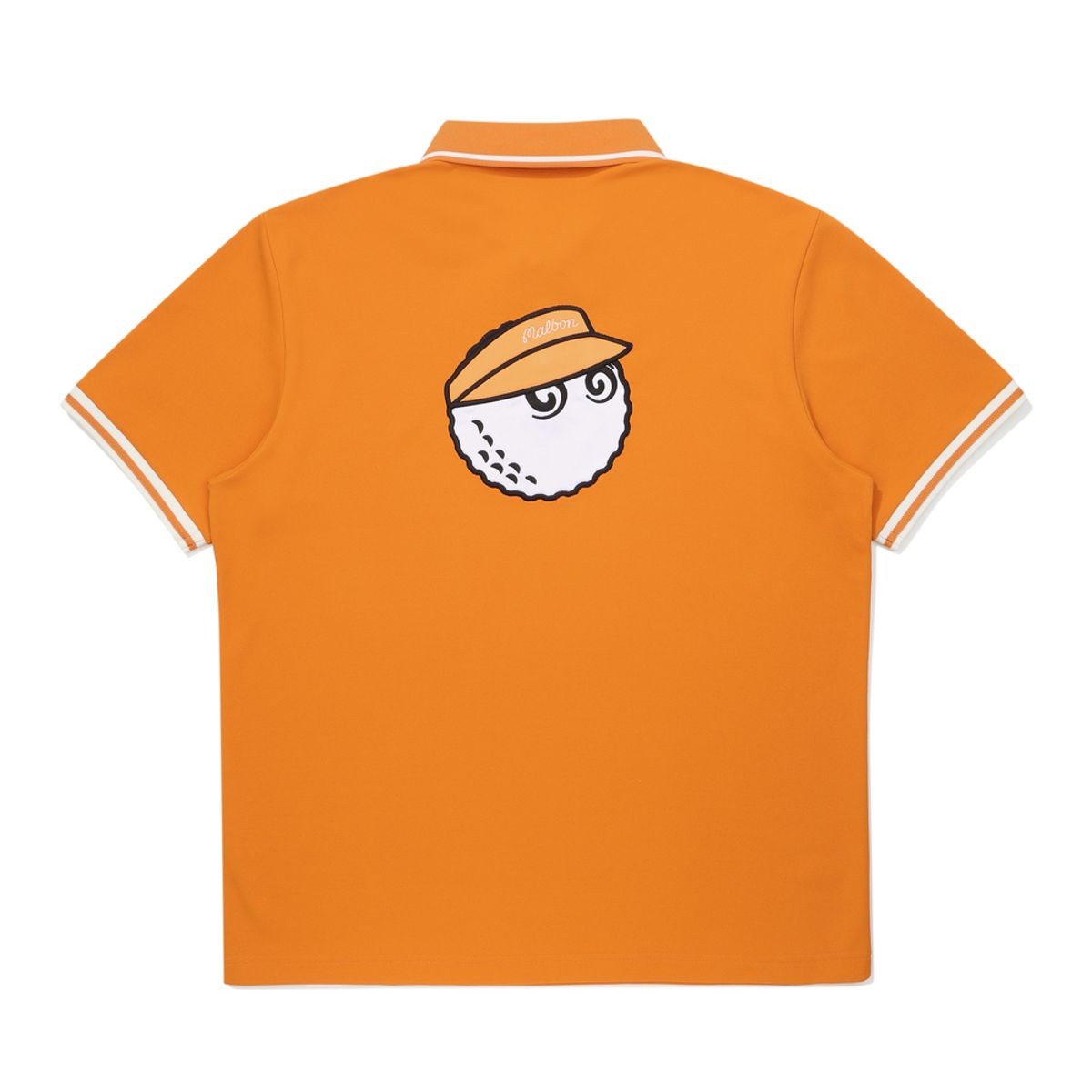 말본 골프(MALBON GOLF) 등판 버킷 립에리 폴로 티셔츠 ORANGE (MAN)