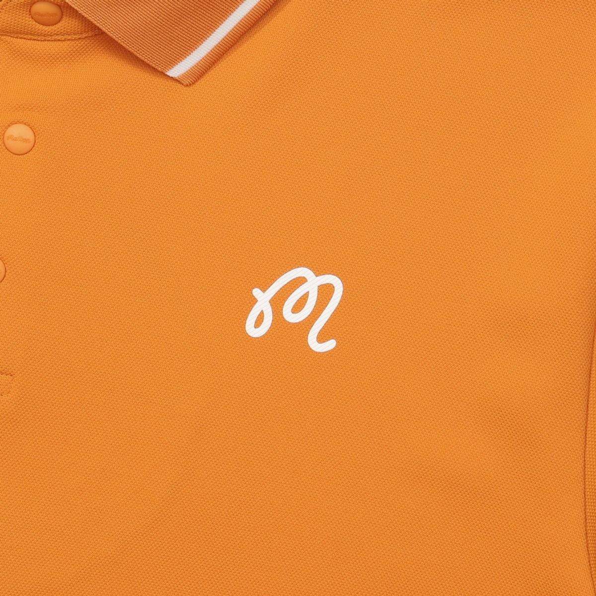 말본 골프(MALBON GOLF) 등판 버킷 립에리 폴로 티셔츠 ORANGE (MAN)
