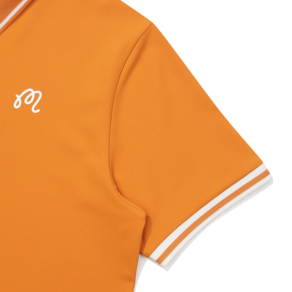 말본 골프(MALBON GOLF) 등판 버킷 립에리 폴로 티셔츠 ORANGE (MAN)