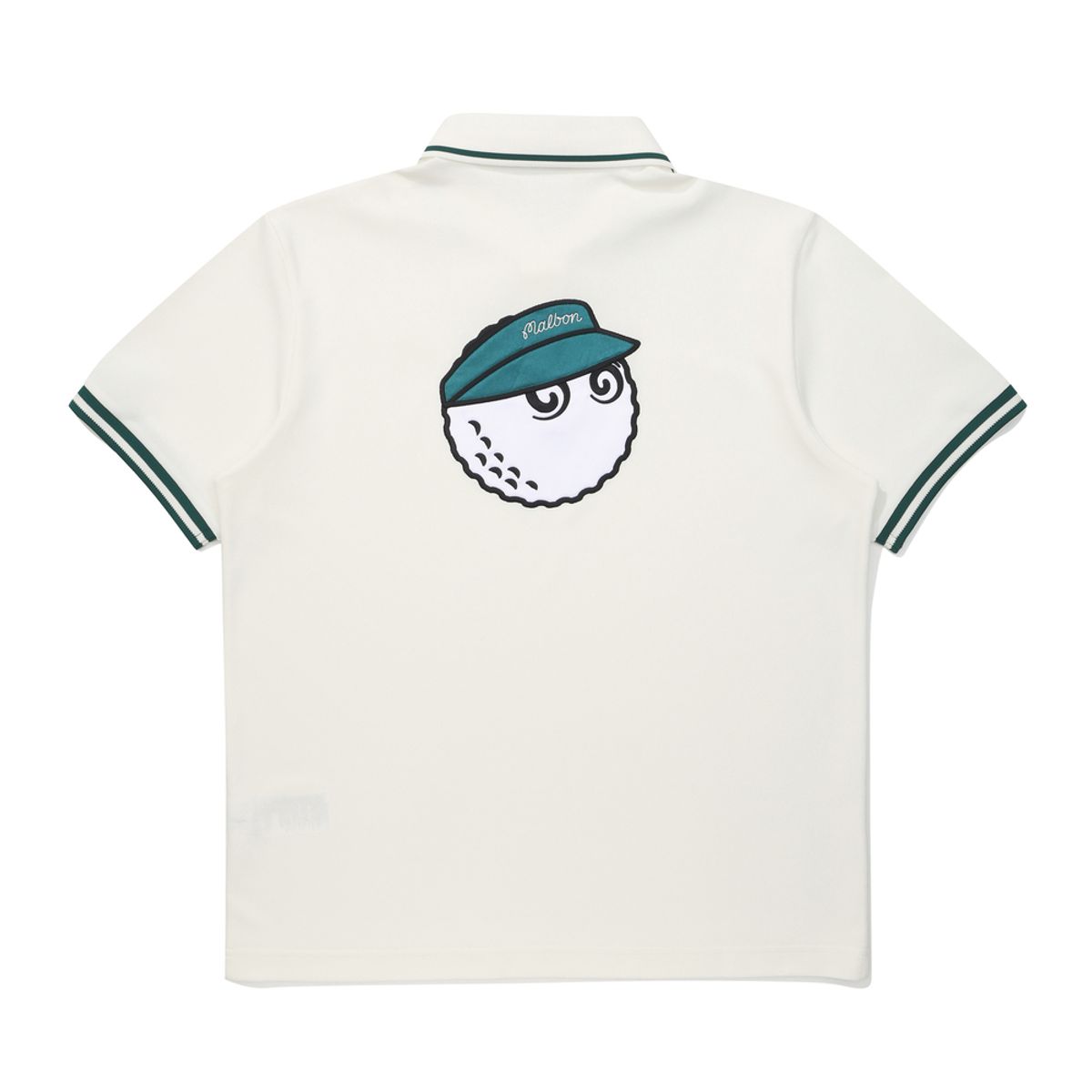 말본 골프(MALBON GOLF) 등판 버킷 립에리 폴로 티셔츠 OFF WHITE (MAN)
