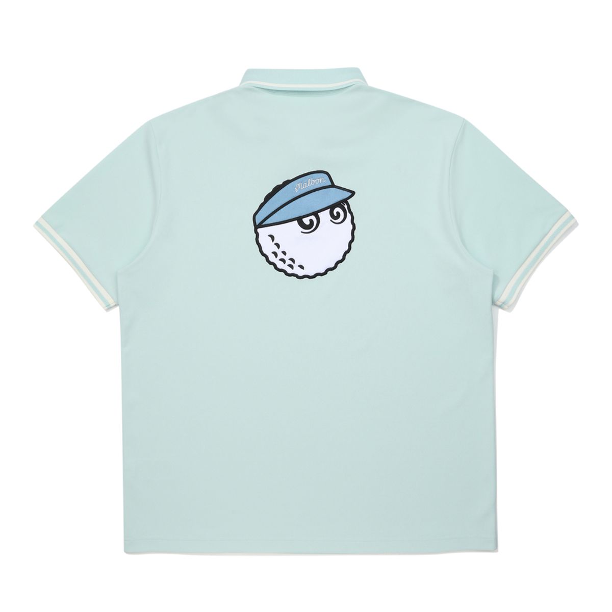 말본 골프(MALBON GOLF) 등판 버킷 립에리 폴로 티셔츠 PASTEL BLUE (MAN)