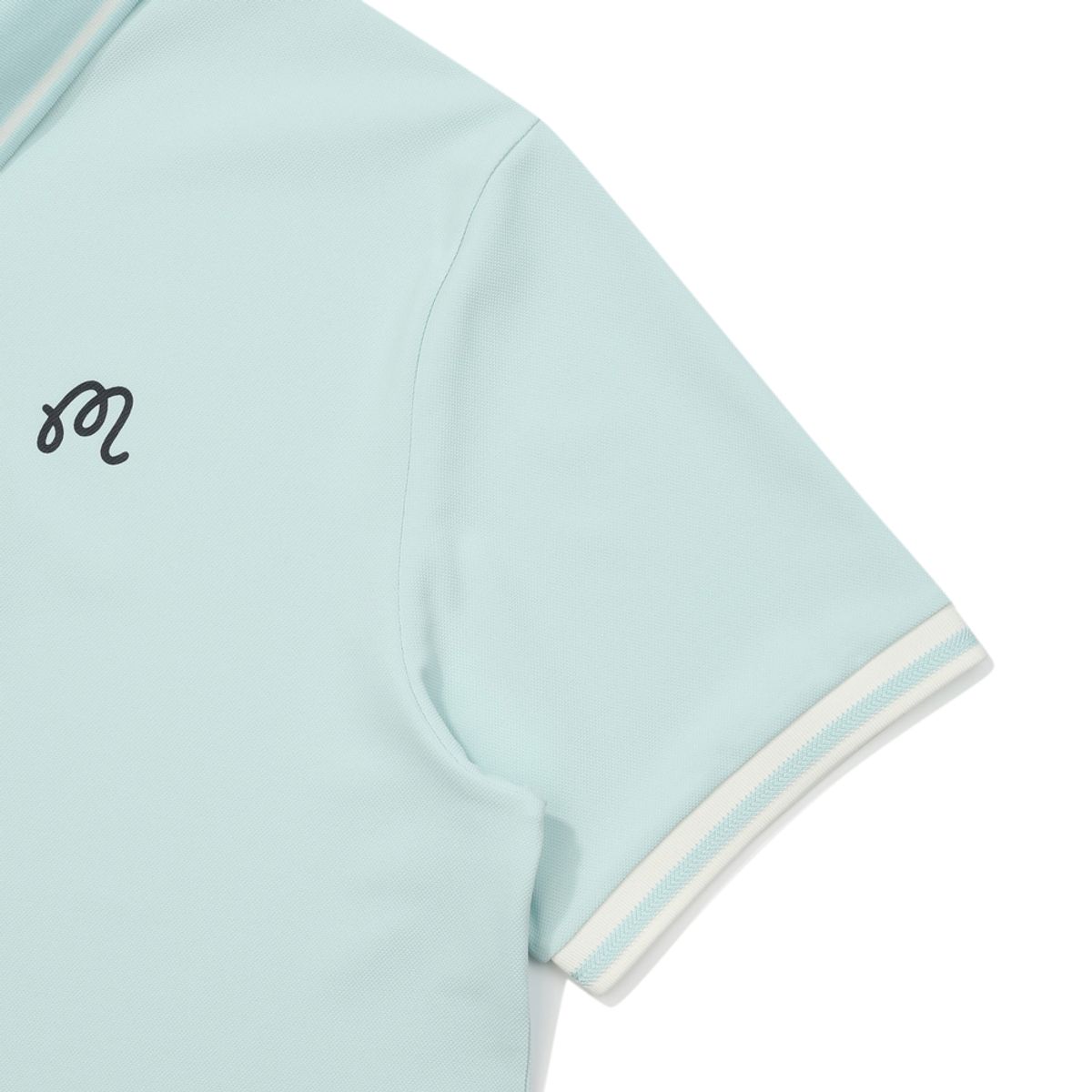 말본 골프(MALBON GOLF) 등판 버킷 립에리 폴로 티셔츠 PASTEL BLUE (MAN)