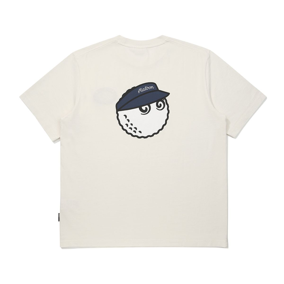말본 골프(MALBON GOLF) 앤틸리스 피그먼트 라운드 티셔츠 CREAM
