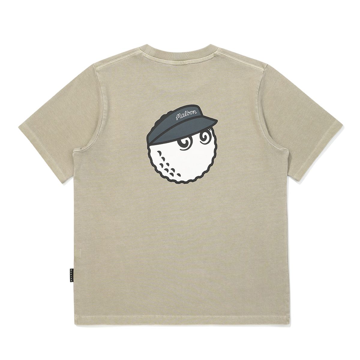 말본 골프(MALBON GOLF) 앤틸리스 피그먼트 라운드 티셔츠 KHAKI