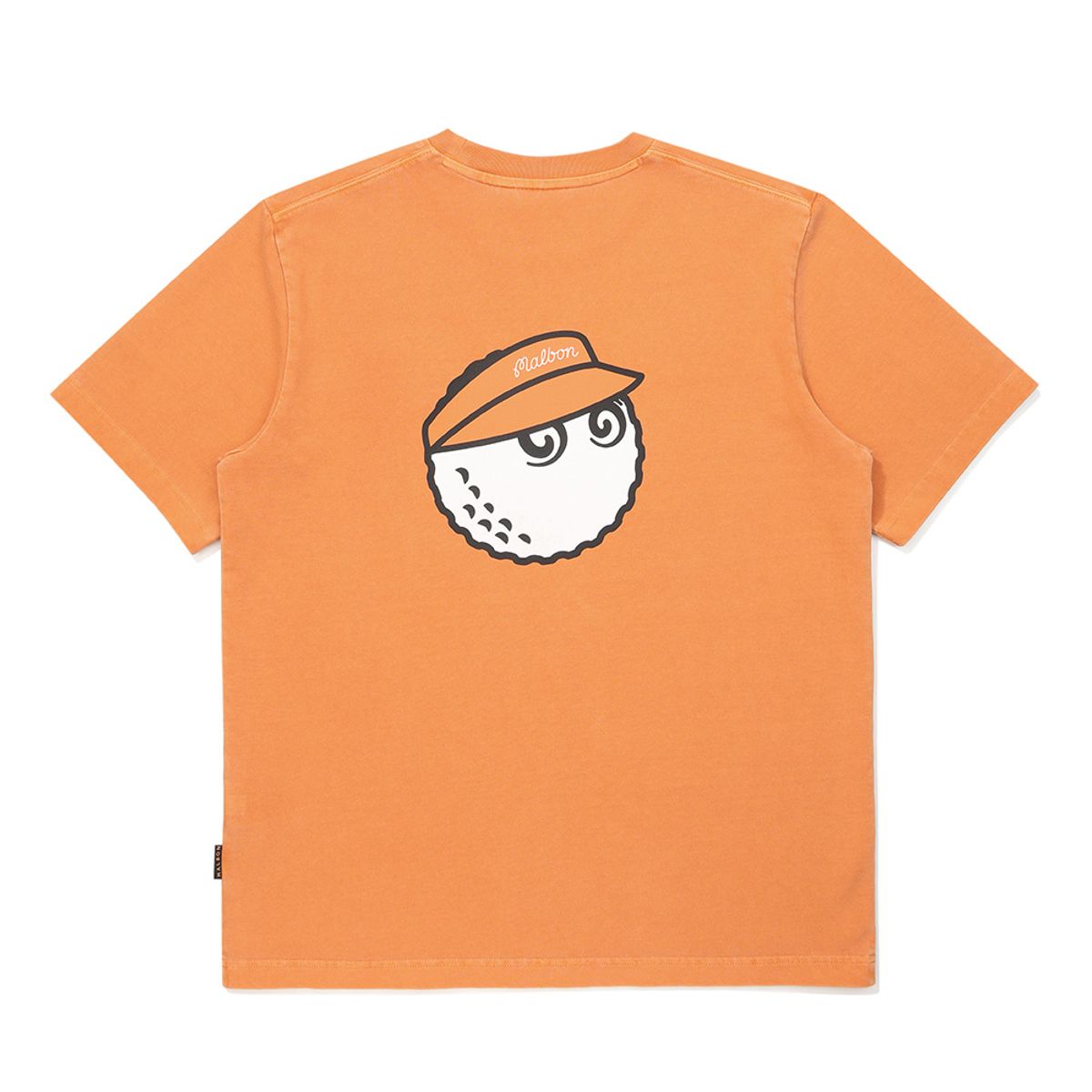 말본 골프(MALBON GOLF) 앤틸리스 피그먼트 라운드 티셔츠 ORANGE