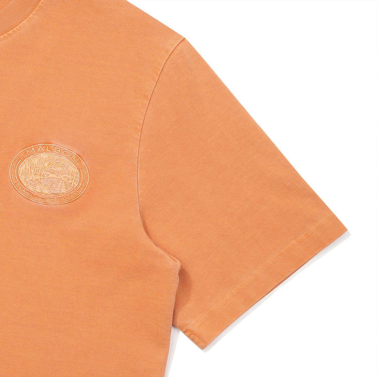 말본 골프(MALBON GOLF) 앤틸리스 피그먼트 라운드 티셔츠 ORANGE