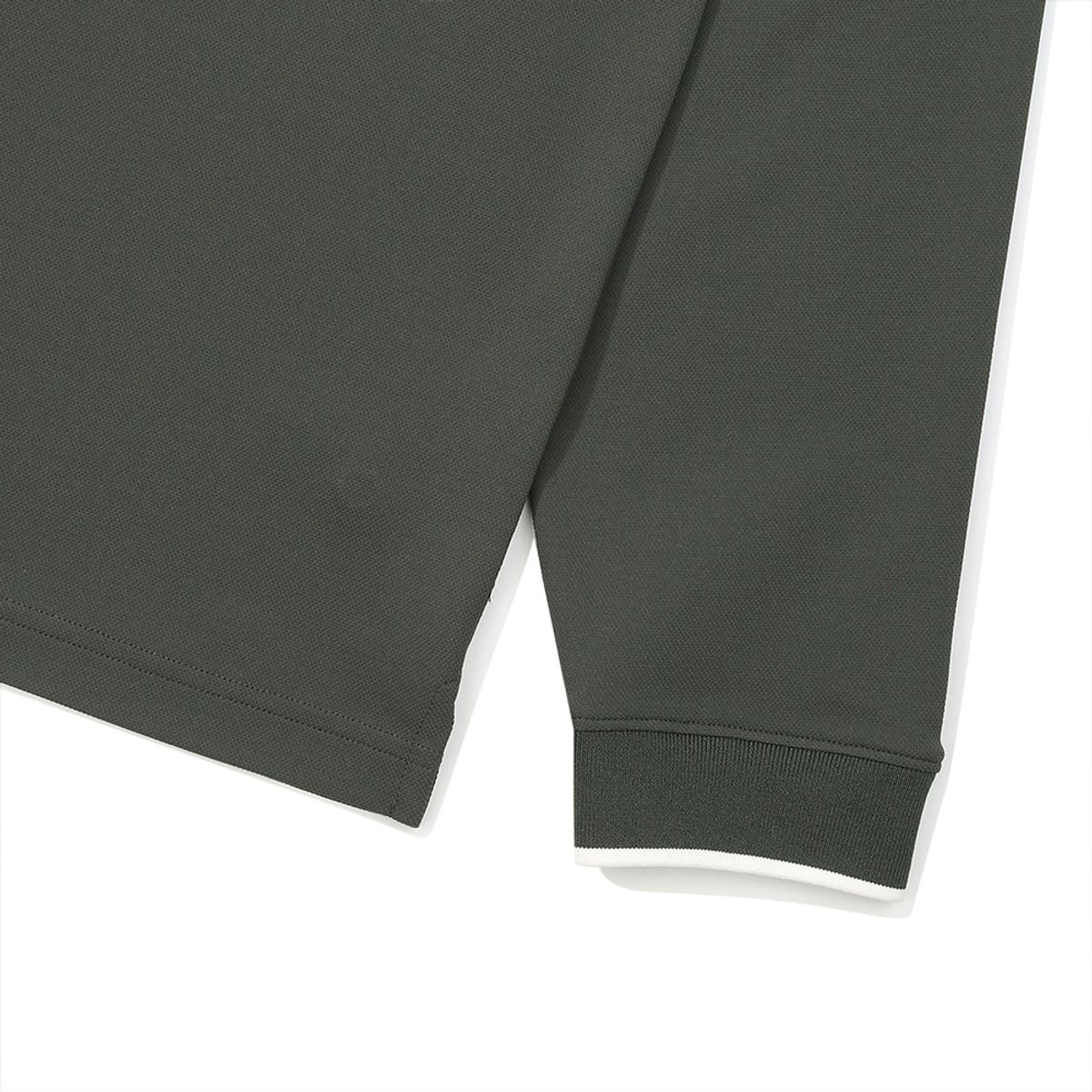 말본 골프(MALBON GOLF) 베이직 PQ 폴로 티셔츠 CHARCOAL (MAN)