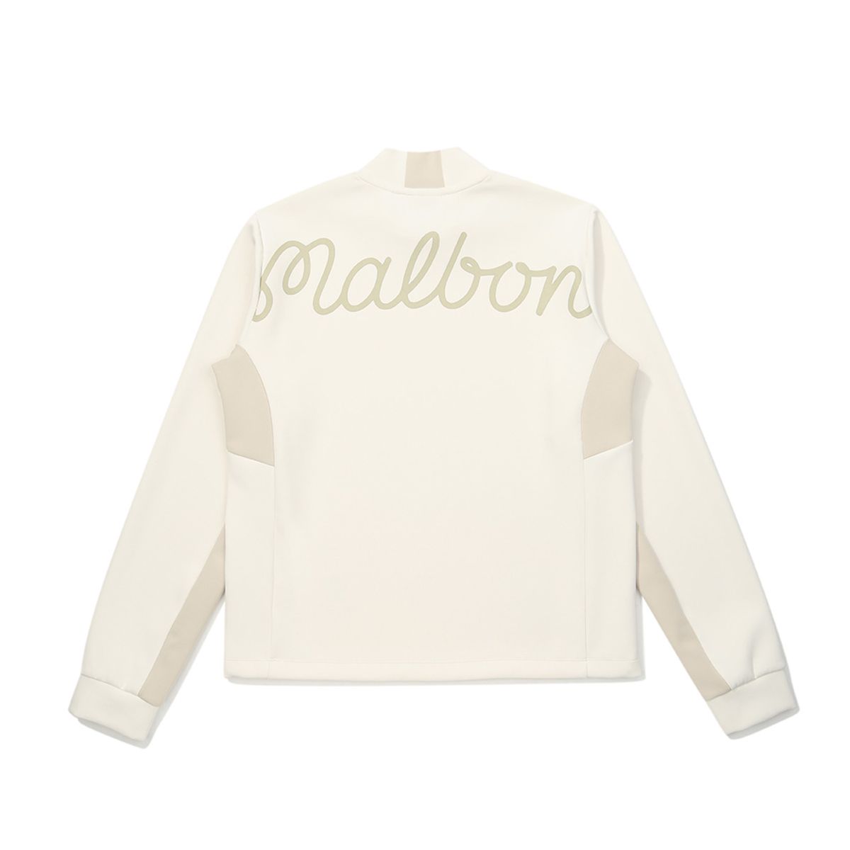 말본 골프(MALBON GOLF) 여성 세미 오버 모크넥 티셔츠 CREAM (WOMAN)
