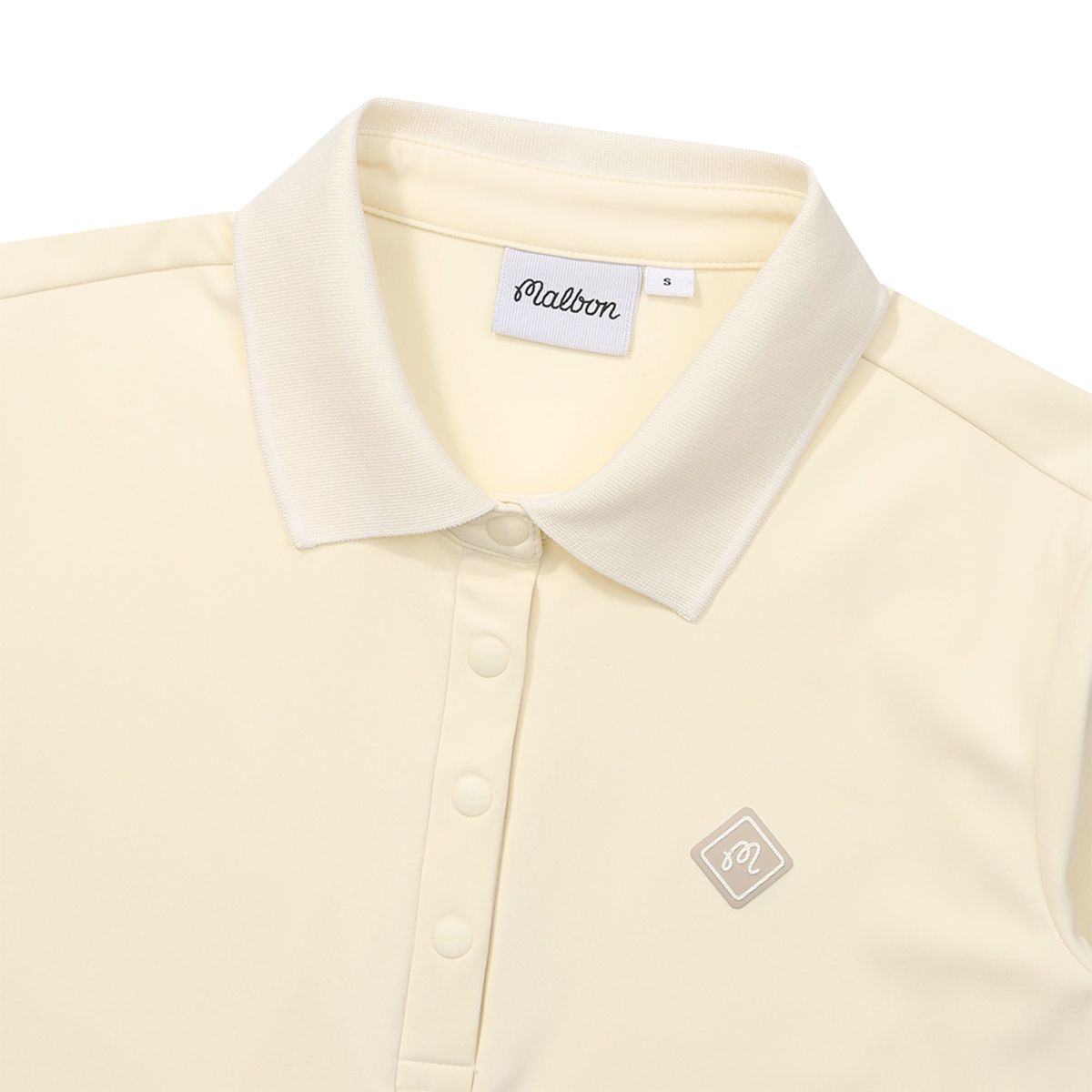 말본 골프(MALBON GOLF) 베이직 카라 컴포트 티셔츠 BUTTER YELLOW (WOMAN)