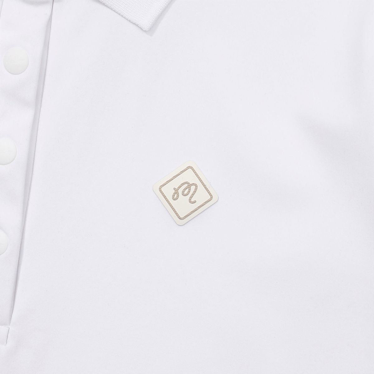 말본 골프(MALBON GOLF) 베이직 카라 컴포트 티셔츠 WHITE (WOMAN)