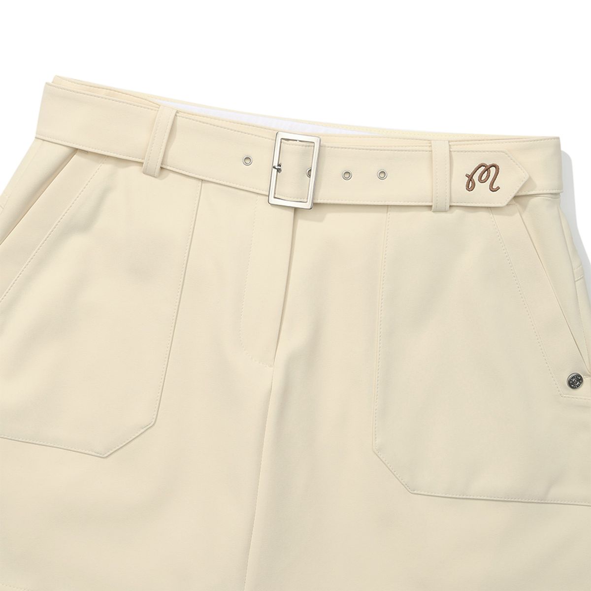 말본 골프(MALBON GOLF) H라인 옵션벨트 카고 스커트 BUTTER YELLOW (WOMAN)