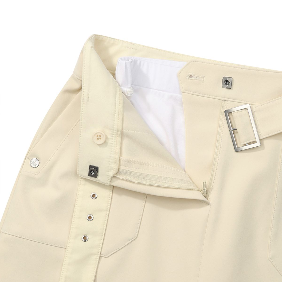 말본 골프(MALBON GOLF) H라인 옵션벨트 카고 스커트 BUTTER YELLOW (WOMAN)