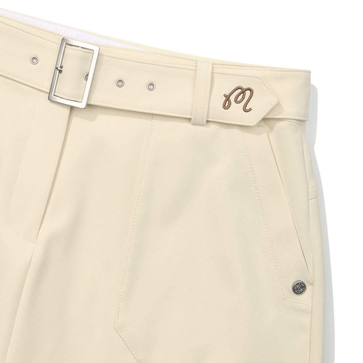 말본 골프(MALBON GOLF) H라인 옵션벨트 카고 스커트 BUTTER YELLOW (WOMAN)