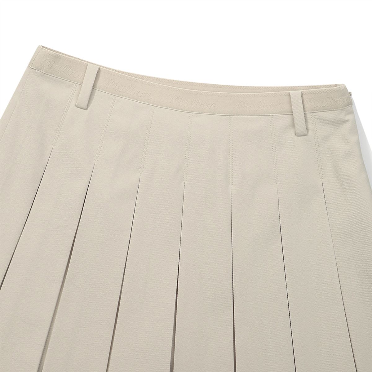 말본 골프(MALBON GOLF) 이중 플리츠 스커트 BEIGE (WOMAN)