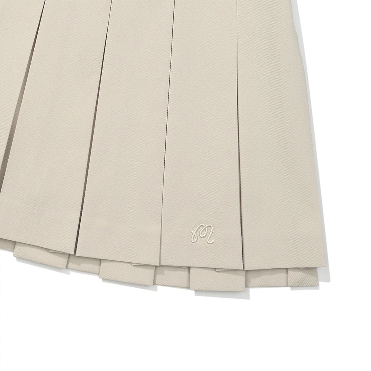 말본 골프(MALBON GOLF) 이중 플리츠 스커트 BEIGE (WOMAN)
