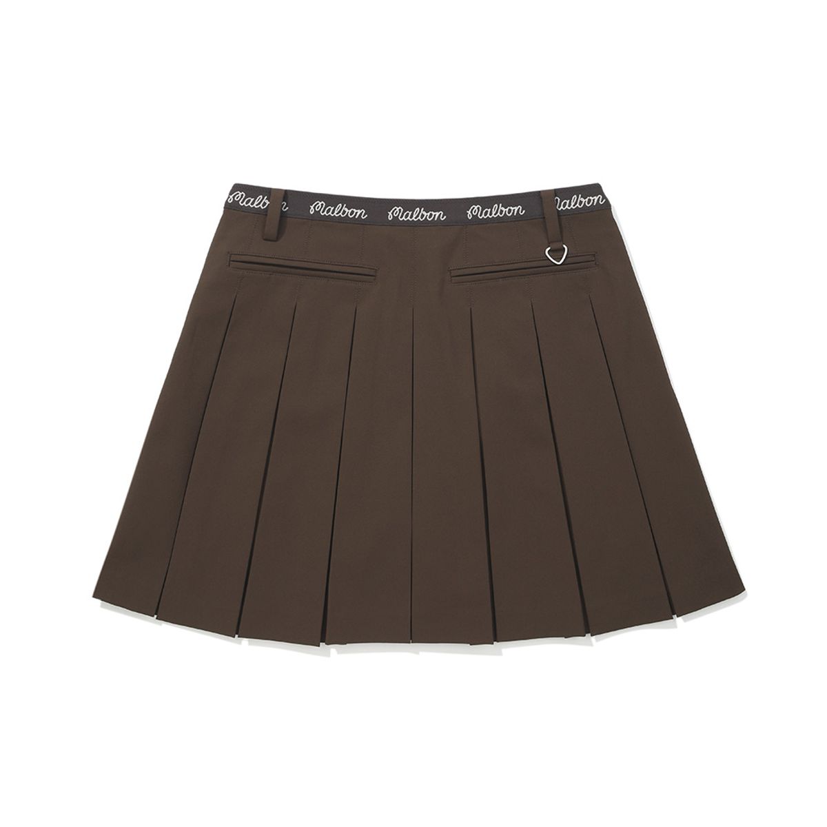 말본 골프(MALBON GOLF) 이중 플리츠 스커트 BROWN (WOMAN)