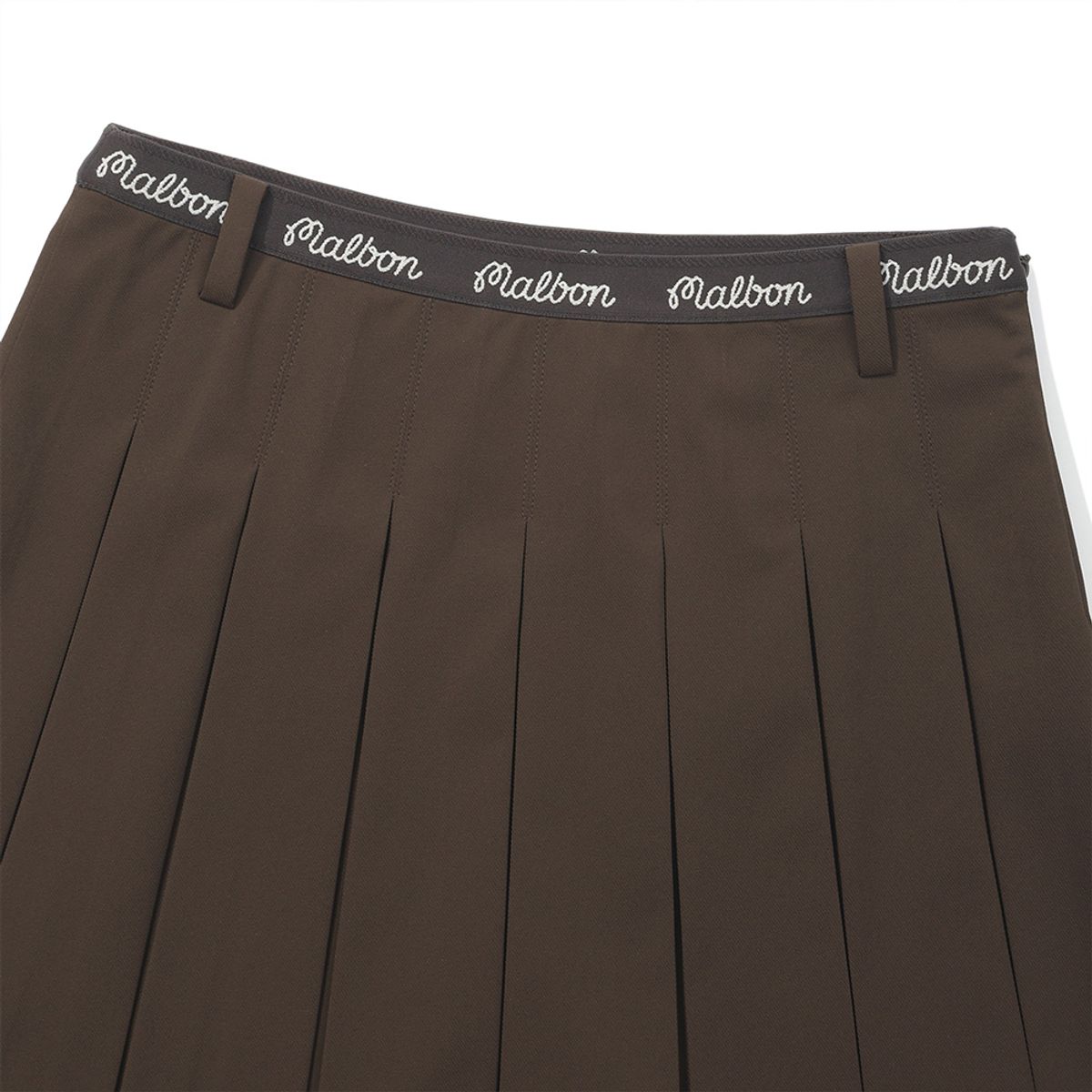 말본 골프(MALBON GOLF) 이중 플리츠 스커트 BROWN (WOMAN)