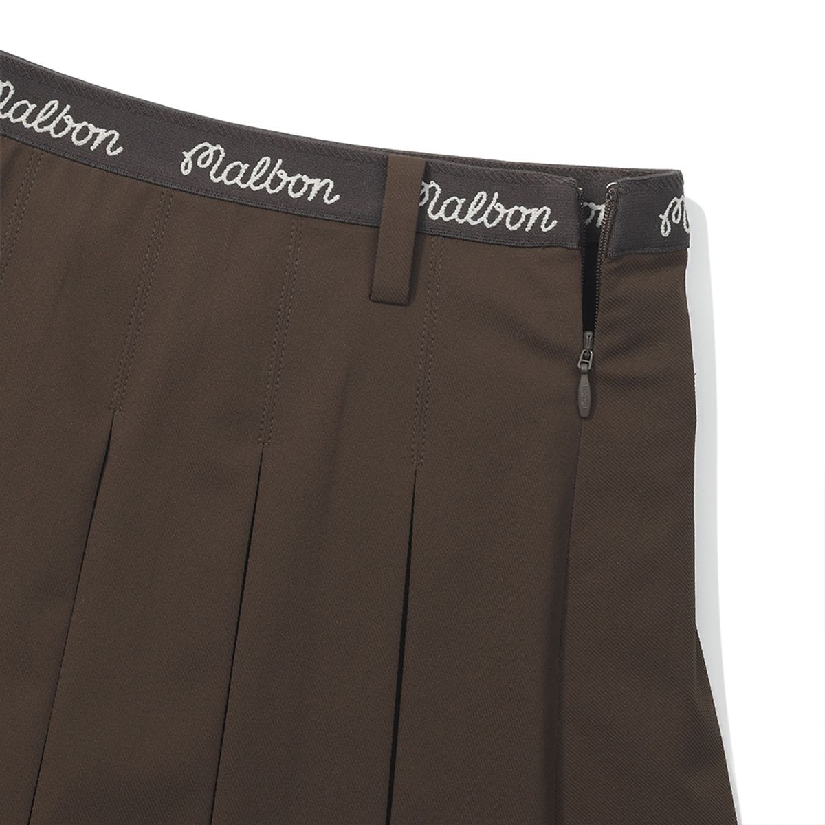 말본 골프(MALBON GOLF) 이중 플리츠 스커트 BROWN (WOMAN)