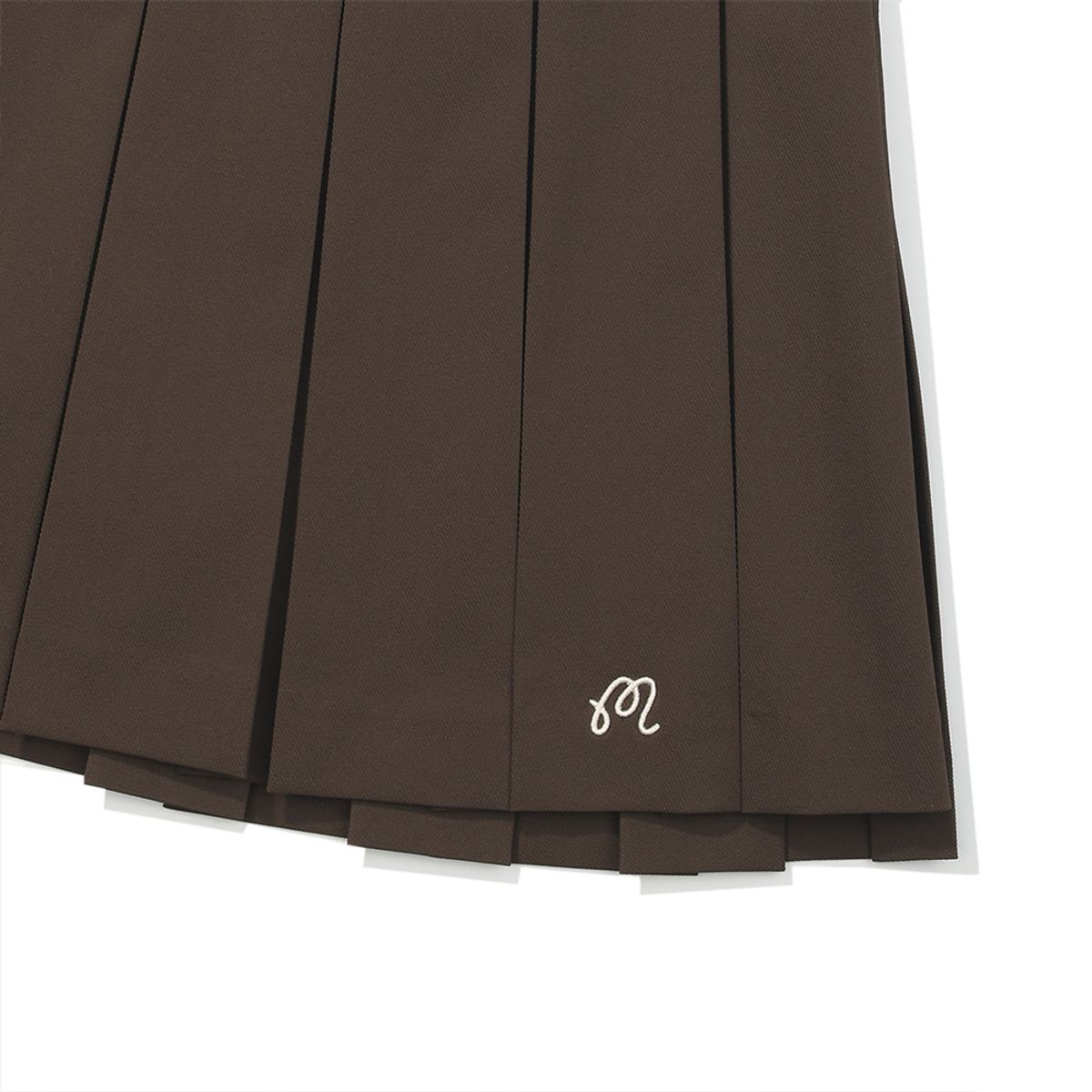 말본 골프(MALBON GOLF) 이중 플리츠 스커트 BROWN (WOMAN)