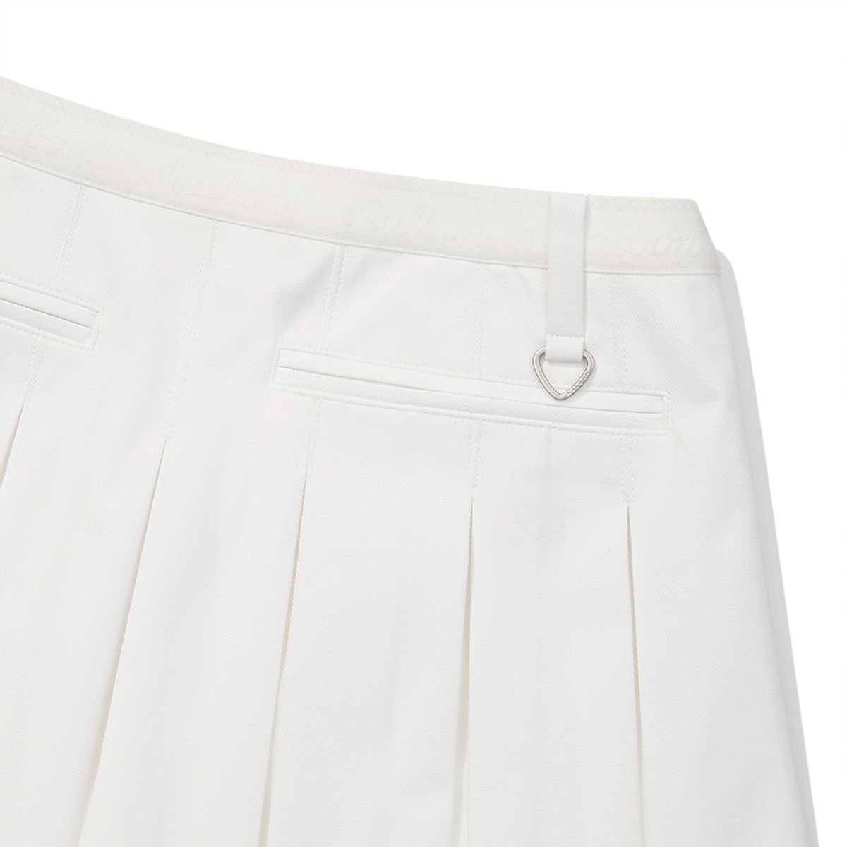 말본 골프(MALBON GOLF) 이중 플리츠 스커트 WHITE (WOMAN)