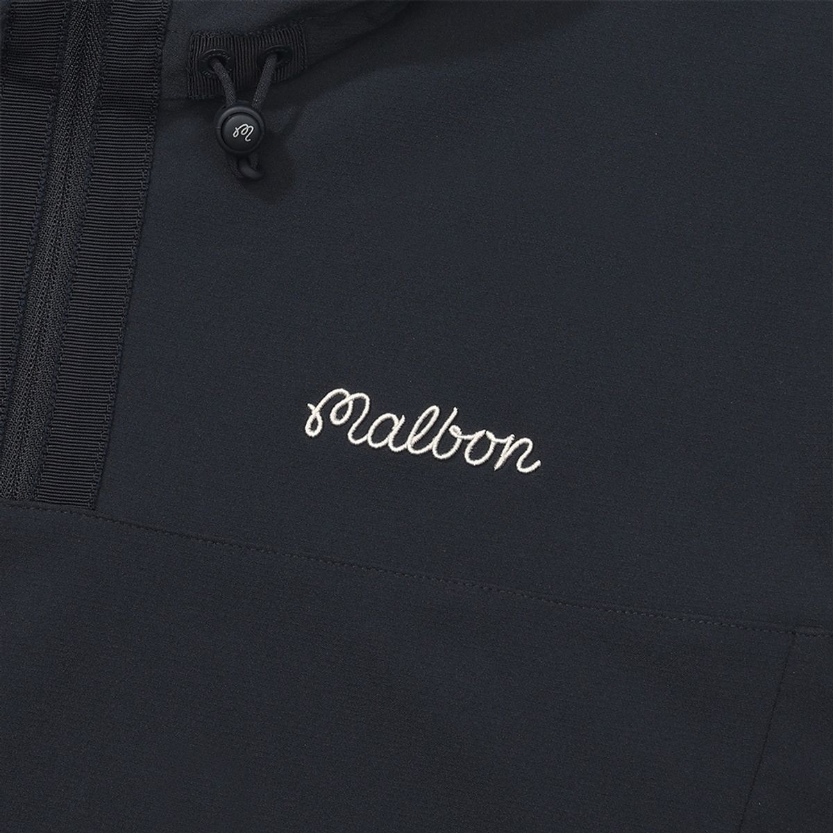 말본 골프(MALBON GOLF) 여성 우븐라이크 저지 소프트쉘 후드 아노락 NAVY (WOMAN)