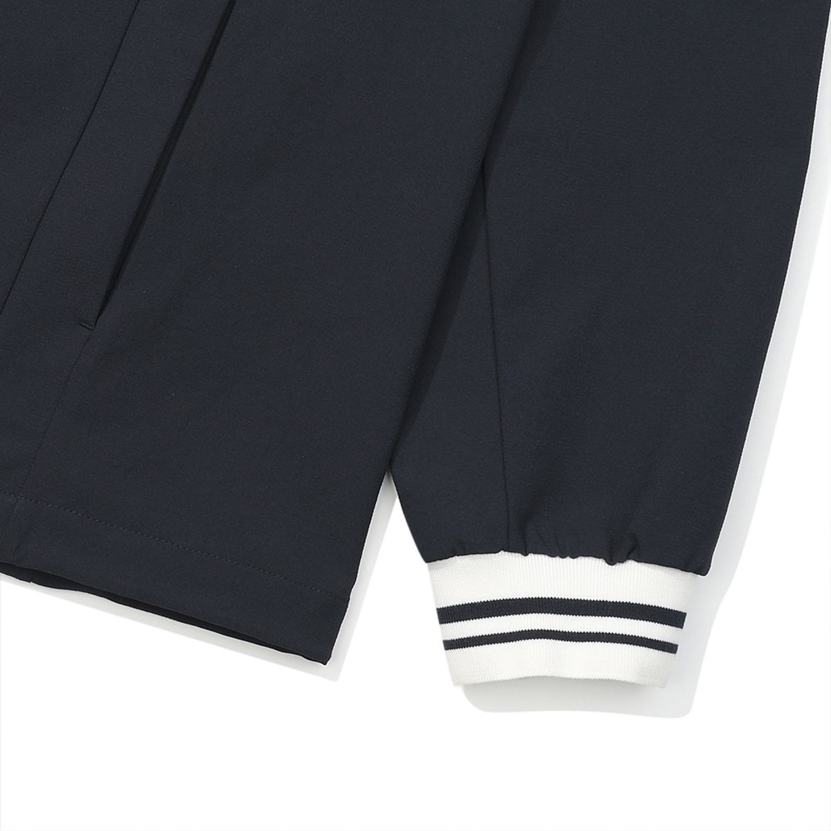 말본 골프(MALBON GOLF) 여성 우븐라이크 저지 소프트쉘 후드 아노락 NAVY (WOMAN)