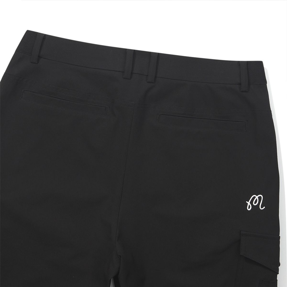 말본 골프(MALBON GOLF) 세미 와이드 카고 팬츠 BLACK (MAN)